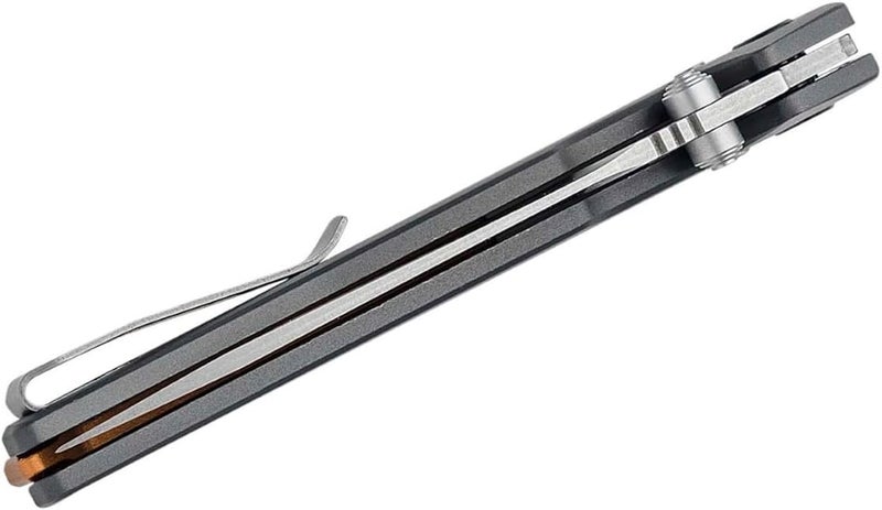 Kershaw Iridium Reverse Tanto Folding Pocket Knife, Sleek 3.4 inch D2 Steel Blade, DuraLock Locking Mechanism, Aluminum Handle, Designed in the USA - Image 3